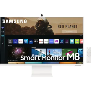 Monitor Smart M8 32" 4K Streaming TV y Cámara SlimFit - LS32BM801ULXZS