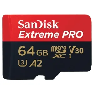 Memoria 64gb Extreme Pro MicroSDXC UHS-I U3 A2 V30 64GB + Adapter - SDSQXCY-064G-GN6MA