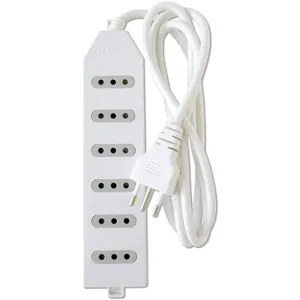 Alargador Zapatilla 1.5mts 6 posiciones Color Blanco - ME-206W1