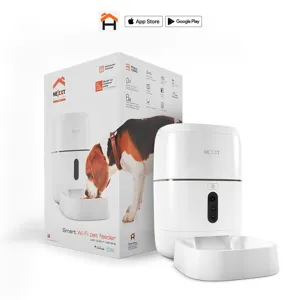 Dispensador inteligente de alimento para mascotas Nexxt, Cámara 1080p, Conexión Wi-Fi - NHA-P610
