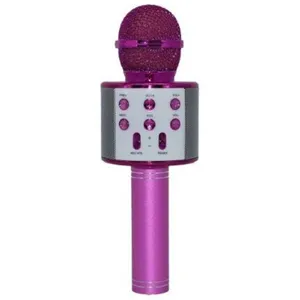Micrófono Inalámbrico Vivitar iSing, para Karaoke, Conexión 3.5mm, MicroSD y USB, Bluetooth, Rosa - VIVMIC303-PNK-SA-