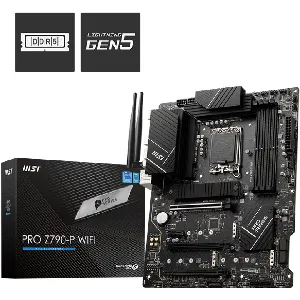 Tarjeta Madre MSI PRO Z790-P WiFi ProSeries 12th13th LGA 1700, DDR5, PCIe 5.0, M.2, LAN de 2.5 Gbps USB 3.2 Gen2 Wi-Fi 6E ATX - PRO Z790-P WIFI DDR5