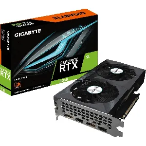 Tarjeta de Video GeForce RTX 3050 Eagle OC 8G, 2 ventiladores WINDFORCE, 8 GB 128 bits GDDR6 -  GV-N3050EAGLE-8GD