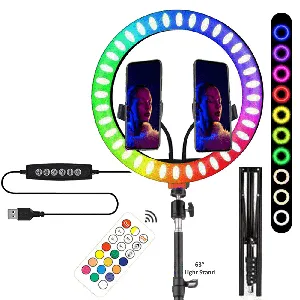 Aro de luz profesional RGB de 12 pulgadas más control (kit)  - VIVRLRGB1263-NOC-SA