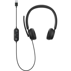 Audífonos Microsoft Modern, Wired, Over-Ear, Conexión USB 2.0, Negro - 6ID-00012