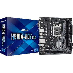 Tarjeta Madre H510M-HDV/M.2 para CPU Intel 10ª y 11ª LGA1200 H510, MicroATX  - H510M-HDV R2.0