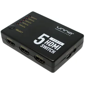 Switch HDMI 5 Puertos 4K  x 2K (3840 x 2160) 3D 60Hz - HB1203BK