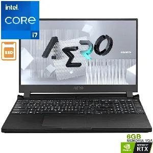 Notebook Gigabyte Aero 5 I7-12700H RTX 3060P 16GB OLED UHD 15.6" W11H - AERO 5 KE4-72LA614SH