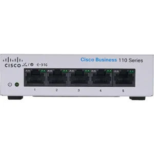 Switch Cisco Business 110-5T-D, 5 Puertos RJ-45 Gigabit Ethernet 10/100/1000 Mbps - CBS110-5T-D-NA