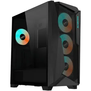 Gabinete Gamer Gigabyte C301 Glass ATX (Sin Fuente de Poder). Color Negro. - GB-C301G