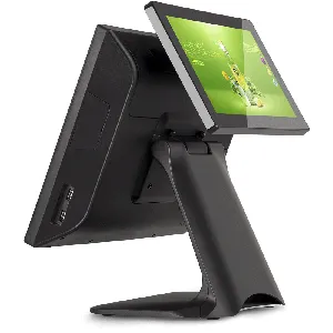 AIO 7070 Genepos Pantalla Tactil 15" Doble pantalla 2da de 10.1" -3 USB, 2 RS232, 1 VGA, 1 HDMI, 1RJ45 Intel Celeron J1900 2.0GHz SSD128GB 4GB DDR3 - 109033