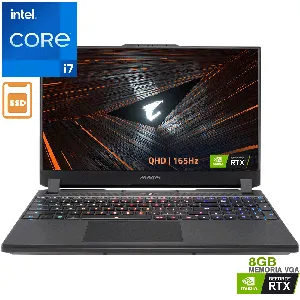 Notebook Gamer AORUS 15 XE4 Gaming i7-12700H 16GB 1TB SSD NVIDIA GeForce RTX 3070 Ti 8GB 15.6" QHD 165Hz W11H - AORUS 15 XE4-73LAB14