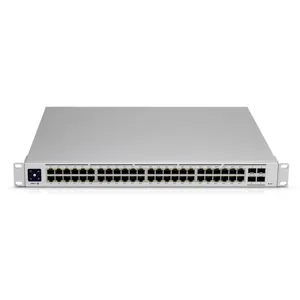 Switch 48p 32xGE PoE+ (195W) y 16xGE no PoE y 4xSFP  - 48 x 10/100/1000 (32 PoE+) + 4 x Gigabit SFP - USW-48-POE