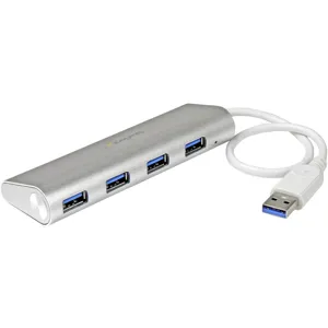 Concentrador Portátil USB 3.0 de 4 Puertos - Hub con Cable Incorporado - ST43004UA