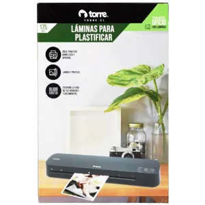 Láminas Torre para Plastificar Oficio 175 Mic Torre de 100 unidades - 7806505014589