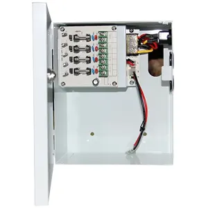 Fuente de Poder para sistema CCTV 20A 12V 18CH LED/Fusible por CH c/UPS - KAS-DC121820B