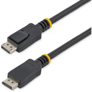 Cable DisplayPort 1.2 4K con Cierre de Seguridad, 1.8 metros, Certificado - 2x Macho DP - DISPLPORT6L