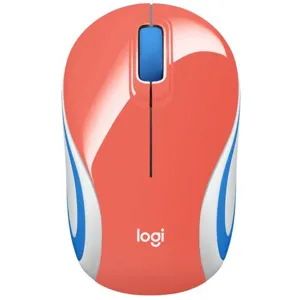 Mouse Logitech inalambrico mini M187 coral - 910-005362