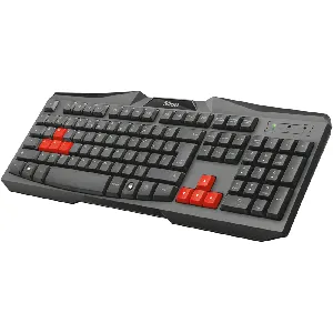 Teclado Ziva Gamer Negro Trust Negro/Rojo - 21958