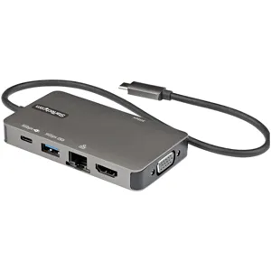 Adaptador Multipuertos USB-C - Docking Station USB Tipo C a HDMI 4K30 o VGA 1080p - DKT30CHVPD2