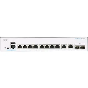 Switch Cisco Business 350 Series 350-8T-E-2G - Conmutador - L3 - Gestionado - 8 x 10/100/1000 + 2 x Gigabit - CBS350-8T-E-2G-NA