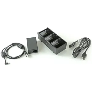 Base de Carga Zebra 3 Baterías, Negro, Compatible con ZQ500/ZQ600 - incluye Fuente de Poder y Cable de Corriente -  SAC-MPP-3BCHGUS1-01