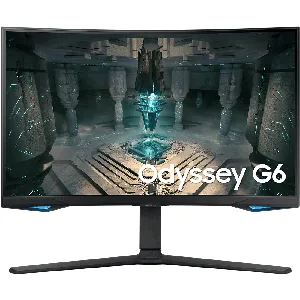 Monitor Gamer Samsung Odyssey G6, Curvo 27", WQHD, 240hz, 1ms, HDR, DisplayPort, HDMI - LS27BG650ELXZS