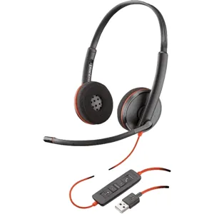 Audífonos Poly Blackwire 3220 USB A, Cancelación De Sonido Activo -  80S02A6