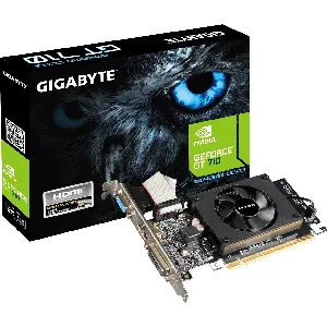 Tarjeta de video NVIDIA GeForce GT 710 2GB GDDR3  Gigabyte  HDMI, DVI, VGA - GV-N710D3-2GL REV2.0
