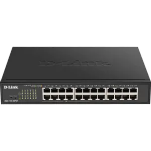 Switch Smart 24 Puertos Gigabit, PoE, Power Over Ethernet, Gestión Web, Layer 2, VLAN, IGMP Snooping, VoIP VLAN, QoS, - DGS-1100-24PV2