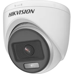 Camara de Seguridad Hikvision Domo 1080p ColorVu LF 2.8mm Luz Blanca 20mt Interior - DS-2CE70DF0T-PF2.8mm