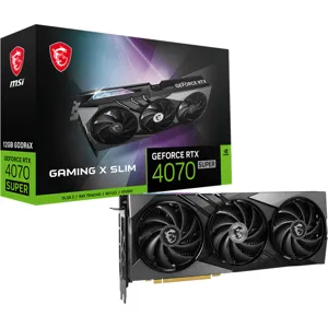 Tarjeta de Video MSI Nvidia® GeForce® RTX™ 4070 SUPER 12G GAMING X SLIM, GDDR6X, 192-bit - GEFORCE RTX 4070 SUPER 12G GAMING X SLIM
