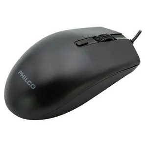 Mouse Alámbrico Philco SPK7204, 4 Botones, 1200DPI, Negro - 29PPR7204B