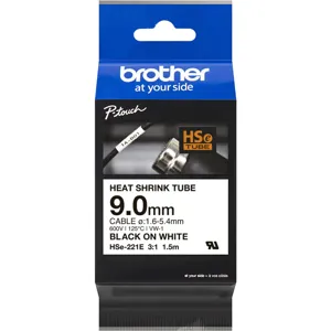 Cinta rotuladora Brother termocontraible  - HSE221E