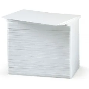 Pack Tarjetas Pvc Zebra Blanca CR-80/30mil 100 unidades	- 104523-111-100
