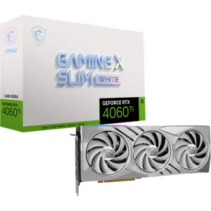 Tarjeta de Video MSI Nvidia® GeForce® RTX™ 4060 Ti GAMING X SLIM WHITE 16G, 16GB GDDR6, 128-bit - NA0000072904