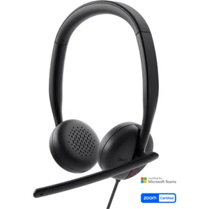 Audifono Wired Dell WH3024, Certificado Teams, Zoom, Micrófono con cancelación de ruido x IA - WH3024-DWW