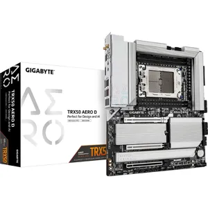 Tarjeta Madre TRX50 AERO D sTR5 AMD TRX50 EATX DDR5 PCIe 5.0 M.2 PCIe 5.0 USB4 Type-C Wi-Fi 7 Marvell 10GbE - TRX50 AERO D (rev. 1.0)