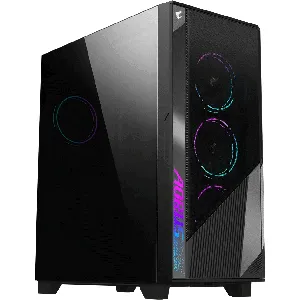 Gabinete Gigabyte Aorus C500 Negro Glass Gb-ac500g St E-ATX, Vidrio Templado, 4 Ventiladores ARGB - GB-AC500G