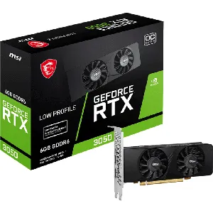 Tarjeta de Video MSI Nvidia GeForce RTX 3050 LP 6G OC, 14 Gbps, 6GB GDDR6, 96-bit, Low Profile - 824142348697