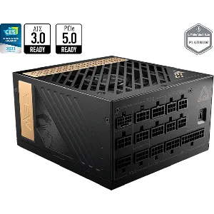Fuente de Poder  MEG Ai1300P PCIE5 de 1300W Full Modular, Certificada 80+ Gold, ATX - MEG AI1300P PCIE5