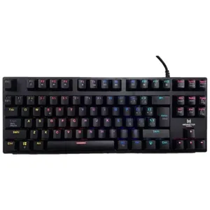 Teclado Gamer Monster Games Punisher, Mecánico, Formato 60 %, RGB, Negro - 29MTGT3117
