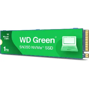 1TB SSD Green SN350 NVMe 1TB M.2, Lectura 2400MB/s, PCIe Gen3 x4, NVMe v1.3 - WDS100T3G0C-00AZL0