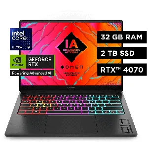 Notebook Omen Transcend Ultra 9 185H 32GB 2TB SSD RTX 4070 8GB 14"  W11H - A0DH7LA 