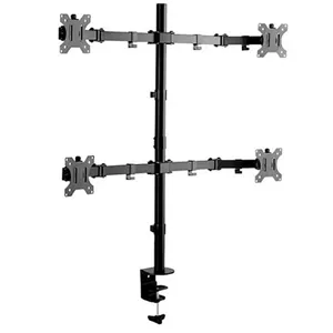 Soporte para 4 monitor de 13" a 32" Hasta 12Kg Vesa Color Negro  - EXSFM4