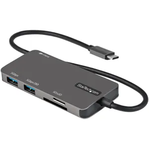 Docking Adaptador Multipuertos USB C - USB C Startech.com, HDMI 4K, 100W PD, SD/MicroSD/USB 3.0 - DKT30CHSDPD