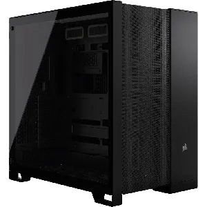 Gabinete Gamer Corsair 6500D AIRFLOW, Negro, Dos cámaras semitorre, ATX, E-ATX - CC-9011259-WW