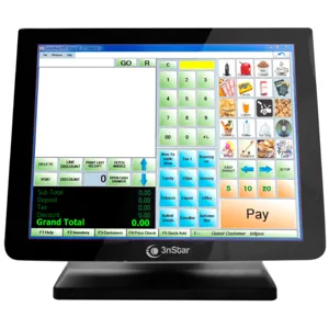 Monitor tactil 15" 10 Points Capacitive Touch screen Monitor Bezel Free VGA HDMI -  POS-TCM010VH