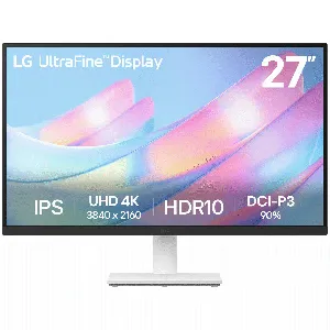 Monitor LG 27", 4K, 60Hz, Panel IPS, 27US500-W.AWH  - 27US500-W