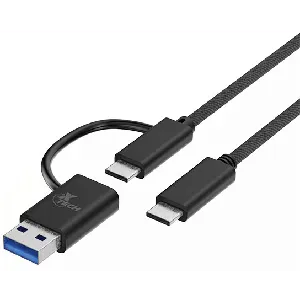 Cable Adaptador USB cable - USB-C USB-A - USB Type C - 1.82 m - 2 in one braided -  XTC-532